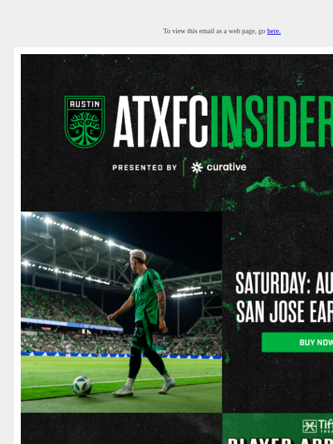 austinfc newsletter: ATXFC Insider: Player Appearance, Sweepstakes & Mo...