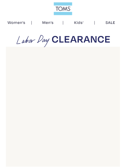 toms newsletter: 20% Off Fall Styles + Up to 70% Off Sale