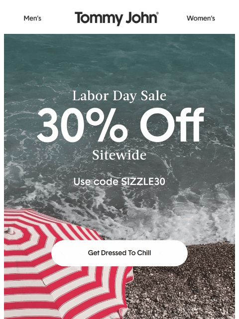tommyjohn newsletter: IT'S ON | The Labor Day Sale 🏖️