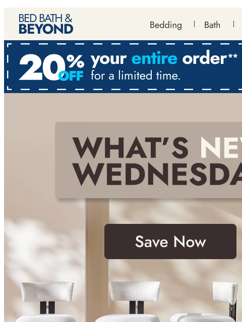bedbathandbeyond newsletter: See what’s new this Wednesday ✨