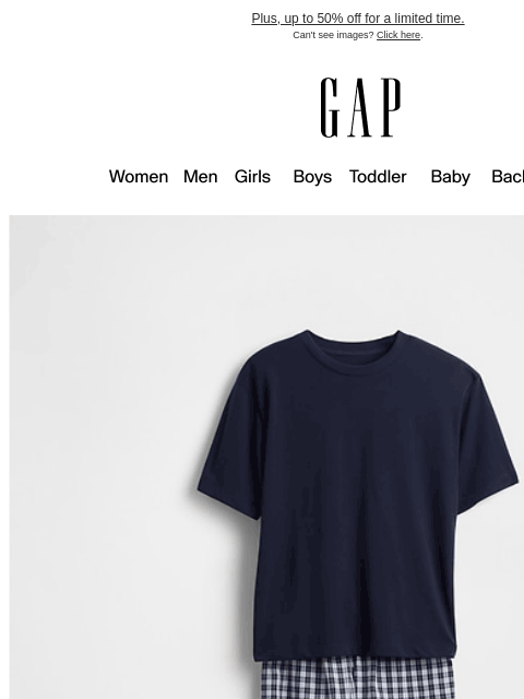 gap newsletter: Their new favorite PJs