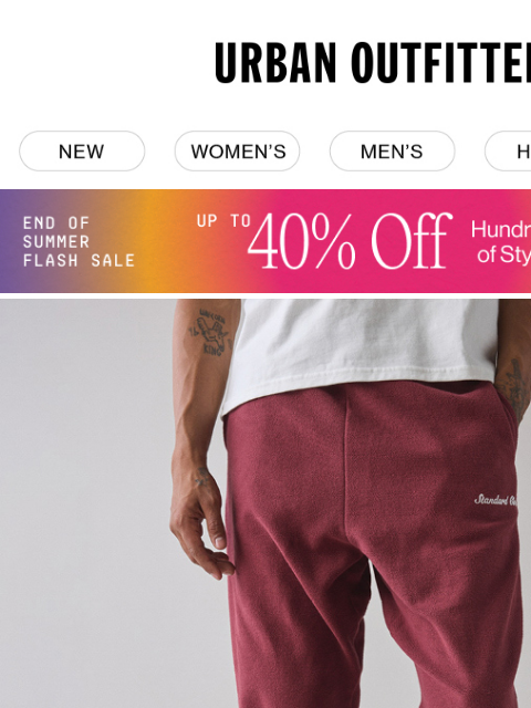 urbanoutfitters newsletter: athleisure essentials + new 🏈 gear