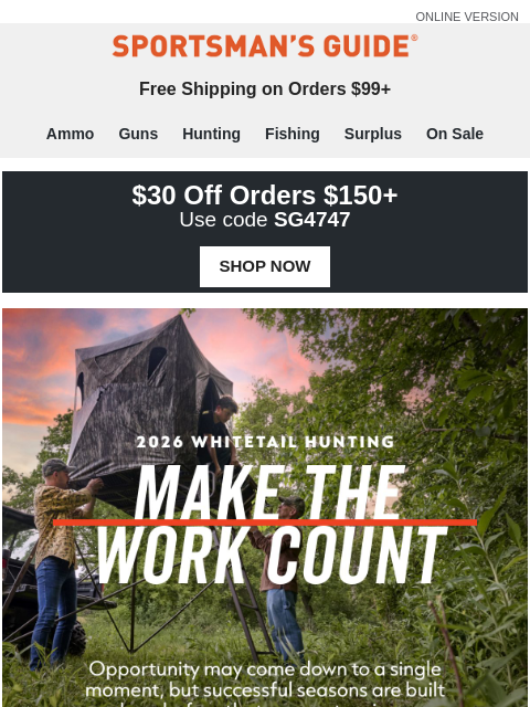 sportsmansguide newsletter: You Call Yourself a Deer Hunter?