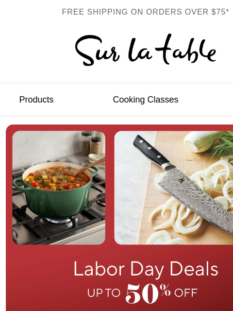 surlatable newsletter: Why Wait? Labor Day Deals Start Today!