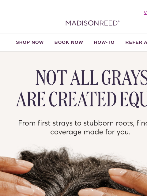 madison-reed newsletter: Your Gray Coverage Cheat Sheet 📋