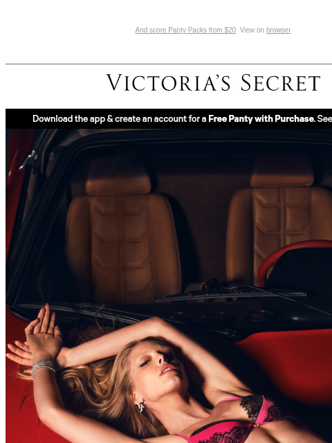 victoriassecret newsletter: Make Hearts Race in NEW Bold Colors