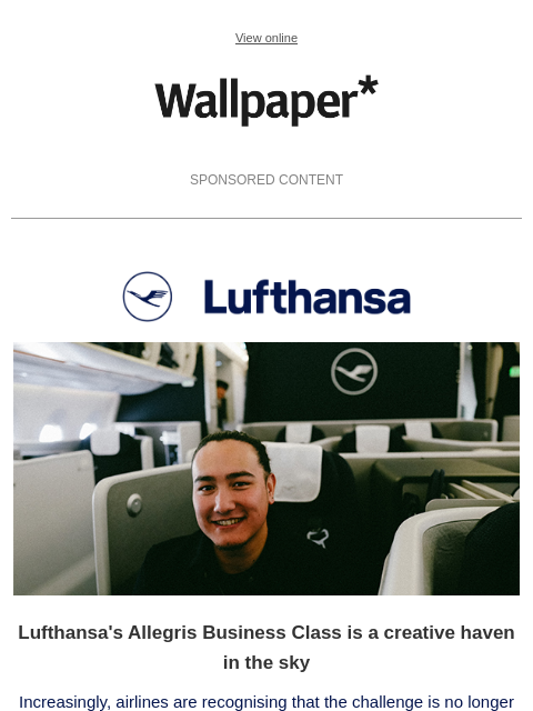 futureplc newsletter: Lufthansa introduces Allegris Business Class