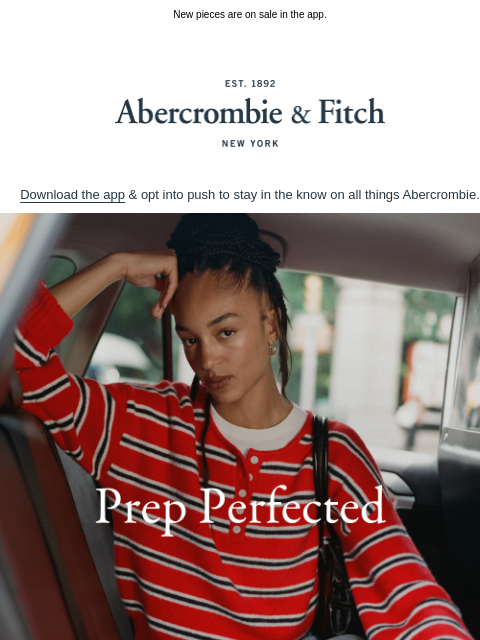 abercrombie newsletter: We've perfected your fall capsule wardrobe.