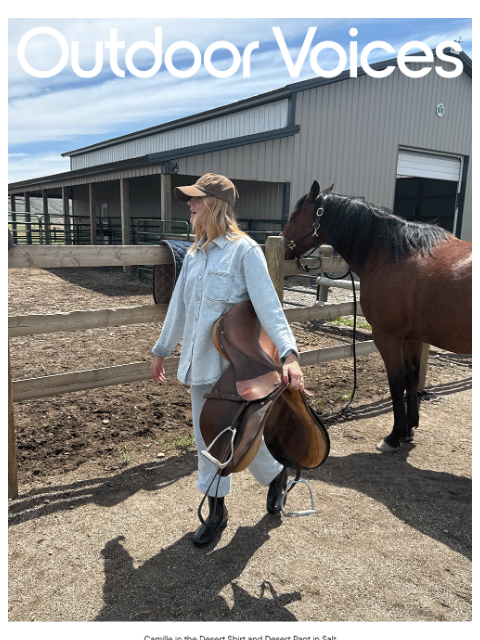 outdoorvoices newsletter: DOING THINGS: RANCH EDITION