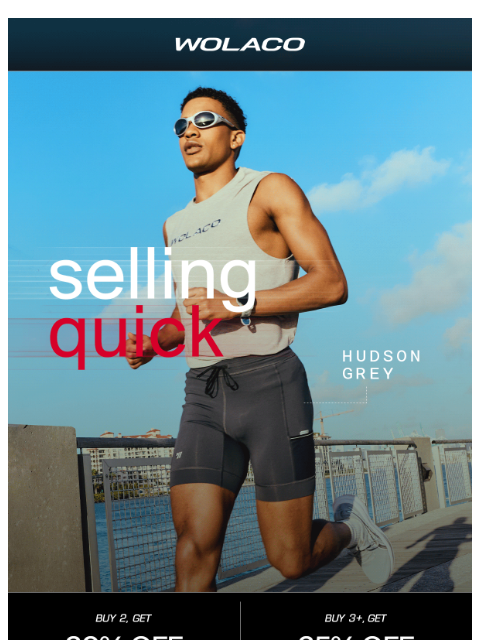 wolaco newsletter: ON SALE | Hudson Grey Gear 👀