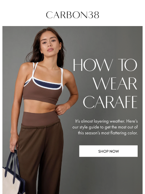 carbon38 newsletter: The Only Color You'll Wear This Fall