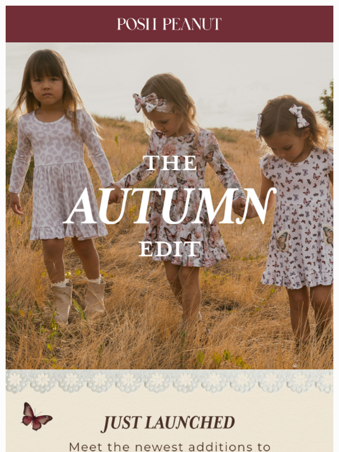 poshpeanut newsletter: 🍂🦋🐆  Just Launched: The Autumn Edit