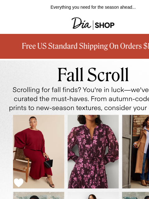 dia newsletter: What We're Scrolling For Fall 🍂
