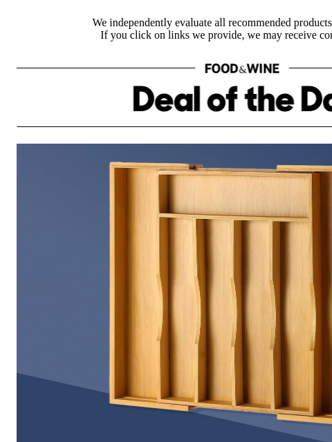 foodandwine newsletter: 40% Off: The Organization Hack That Will 'Streamli...
