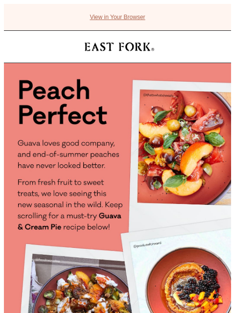 eastfork newsletter: Sweet and tart, creamy and bright