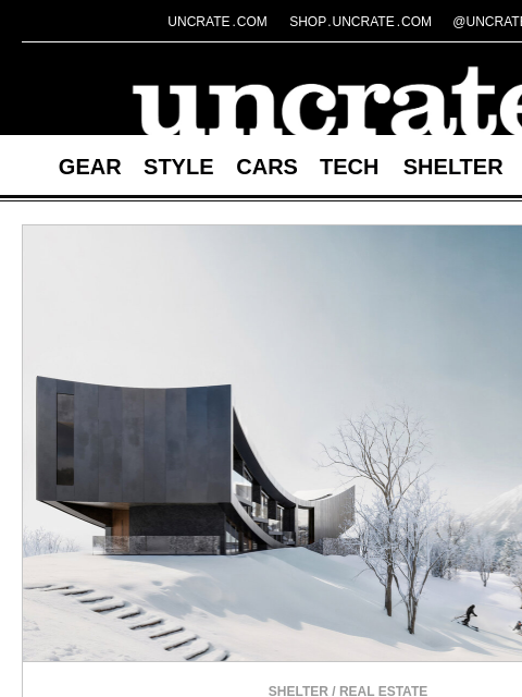 uncrate newsletter: NOT A HOTEL Rusutsu & more