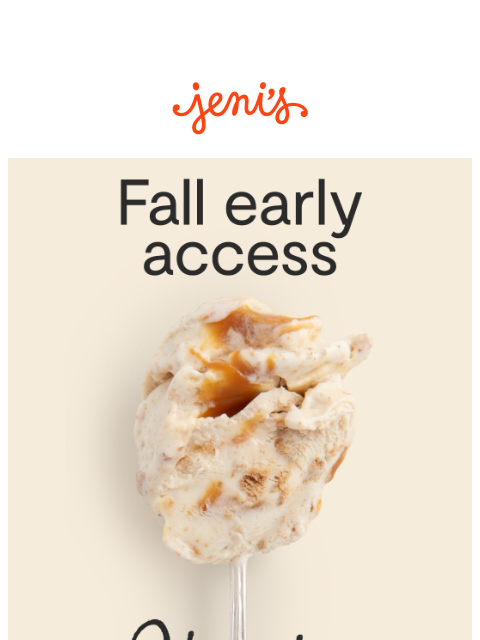 jenis newsletter: Fall flavors are online!