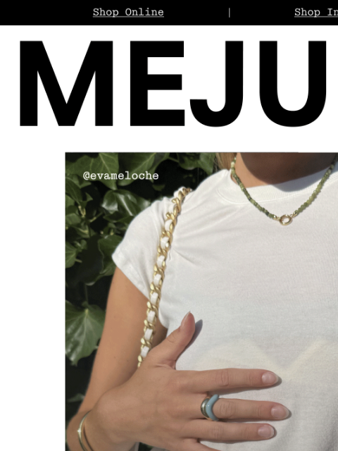mejuri newsletter: Long Weekend Incoming