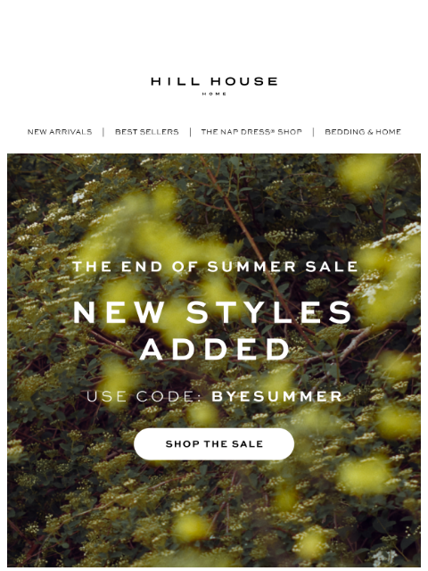 hillhousehome newsletter: NEW STYLES ADDED ❤️