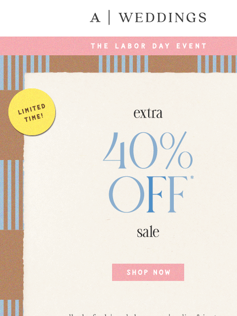 anthropologie newsletter: ICYMI: Extra 40% Off Sale...