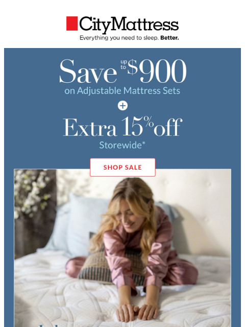 citymattress newsletter: This Labor Day: Big Comfort. Bigger Savings.