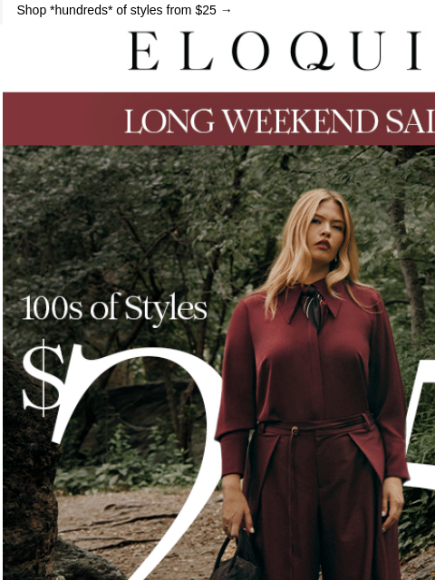 eloquii newsletter: THE LONG WKND SALE IS HERE