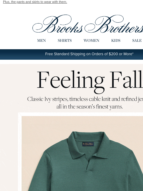 brooksbrothers newsletter: Luxe sweaters for the season ahead