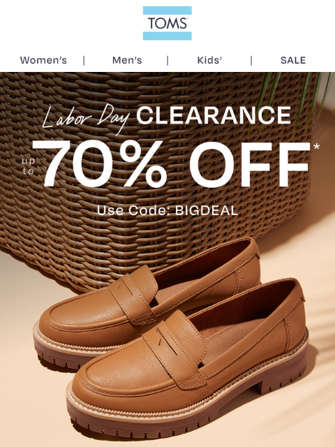 toms newsletter: Take up to 70% Off the Perfect Loafers for Fall