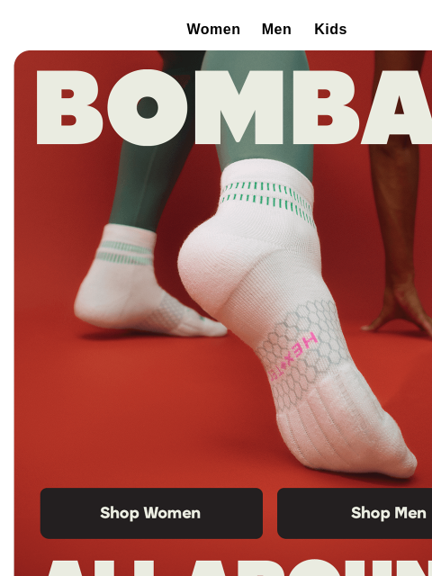 bombas newsletter: Ready-for-Anything Sport Socks