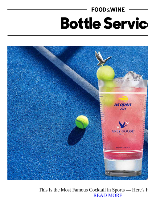 foodandwine newsletter: The Most Famous Cocktail in Sports