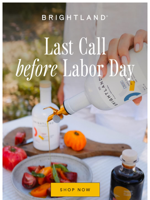 brightland newsletter: Stock up with 20% off to send off summer