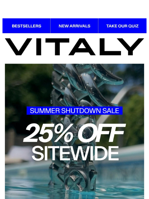 vitalydesign newsletter: 25% off pieces that actually keep up
