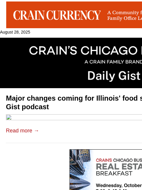 crainalerts newsletter: Major changes coming for Illinois' food system: Cr...