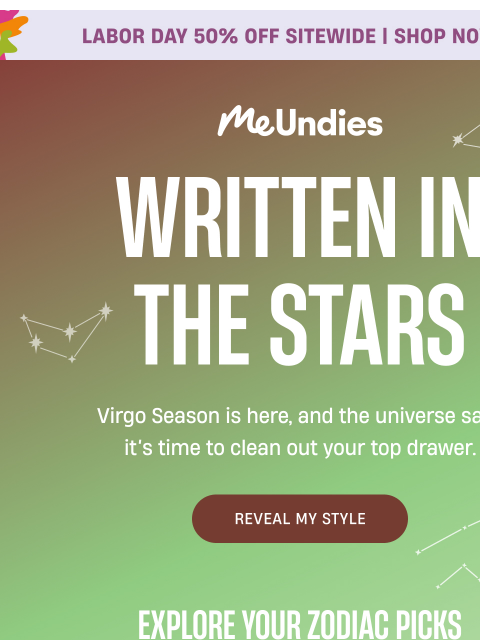meundies newsletter: Hey, your style horoscope awaits
