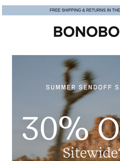 bonobos newsletter: Newest Fall Styles: 30% Off Right Now