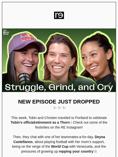 re-website newsletter: Fighting for the Dream with Deyna Castellanos