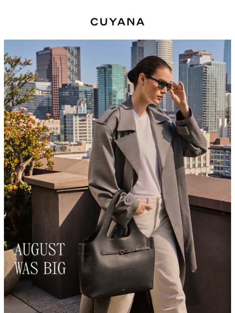cuyana newsletter: In Review: August Newness
