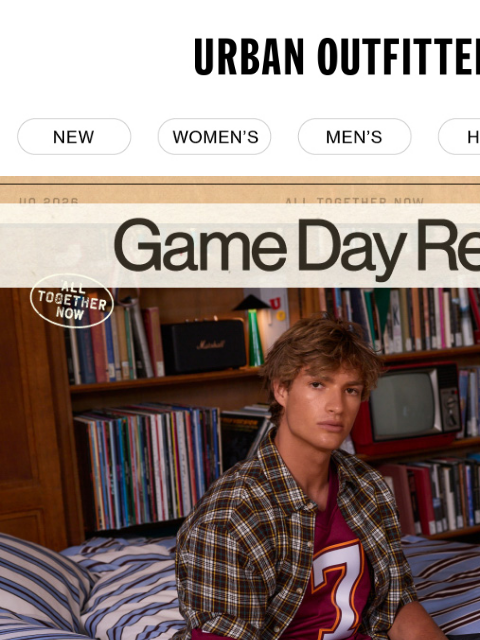 urbanoutfitters newsletter: Gear up for Game Day