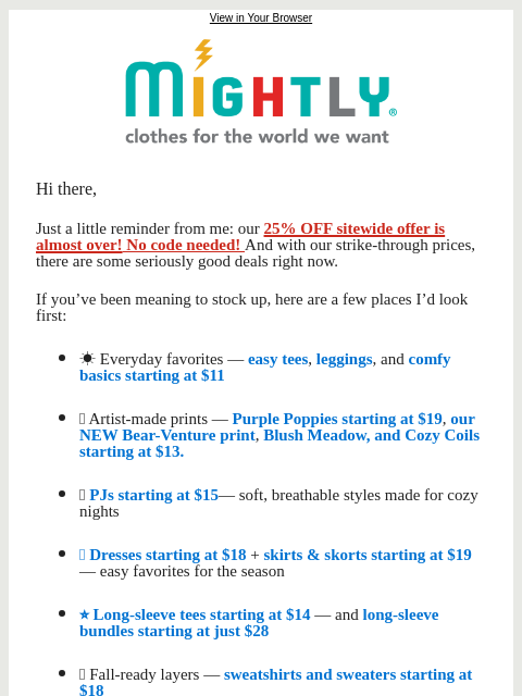 mightly newsletter: Some Seriously Good Prices‼️ Last Call