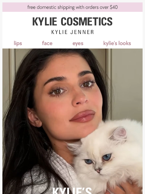 kyliecosmetics newsletter: kylie's everyday look 💞