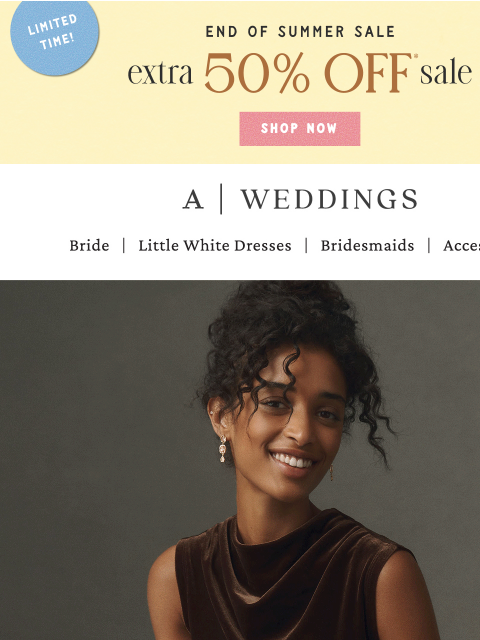 anthropologie newsletter: Sale on sale: 50% OFF