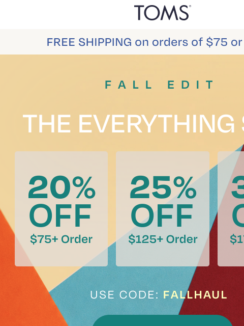 toms newsletter: ICYMI: The Everything Sale Is LIVE