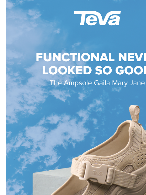 teva newsletter: Ampsole Gaila Mary Jane: Fashion-first take on out...