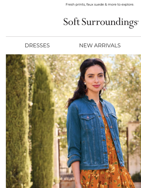 softsurroundings newsletter: New Arrivals. Endless Fall Looks.