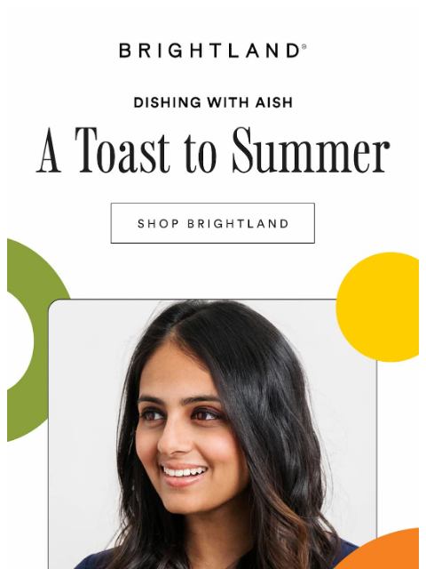 brightland newsletter: 5 Things Bringing Our Founder Joy