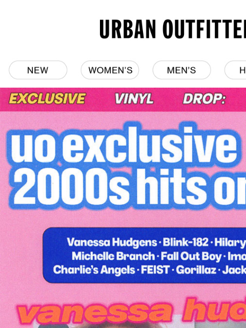 urbanoutfitters newsletter: your favorite 2000s hits on vinyl