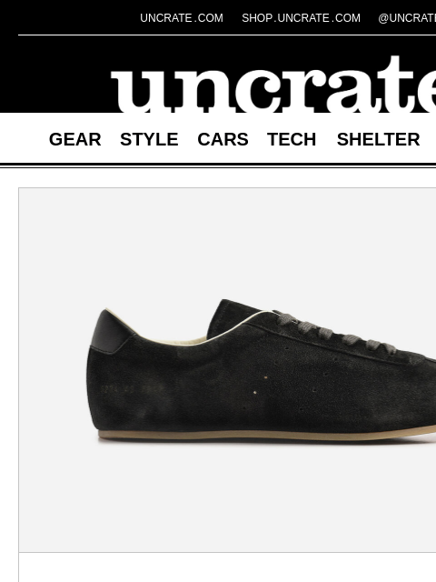 uncrate newsletter: Common Projects Driving Shoe & more