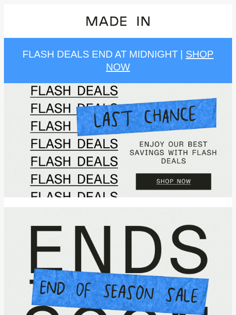 madeincookware newsletter: 🚨 Flash Deals End Tonight 🚨