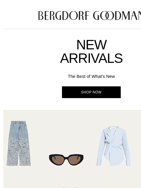 bergdorfgoodman newsletter: Newness Report: This Just In