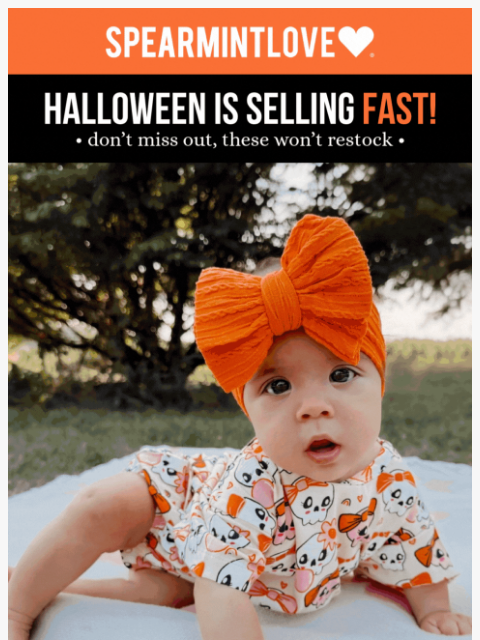 spearmintlove newsletter: Halloween is Selling Fast! 🎃⏳